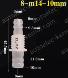 8-M14-10-Feed-through plastic connectors