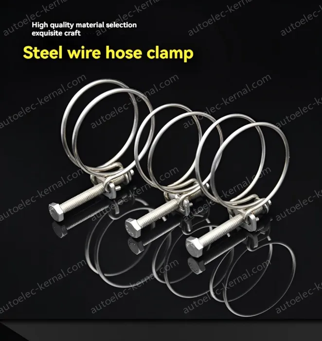 Double steel wire hose clamp 201 material 11-14*2 [wire diameter]