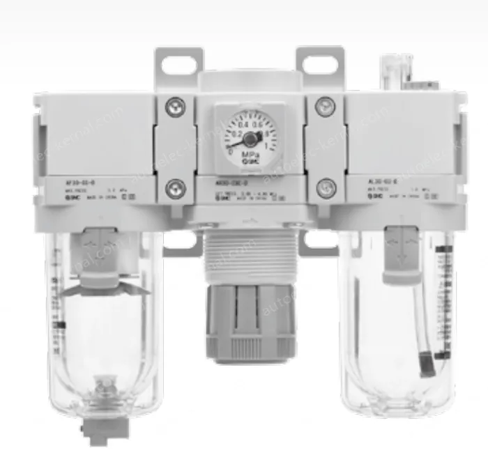 Air Combination Air Filter + Regulator + Lubricator AC20-D to AC60-D