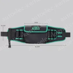 The waist bag can hold a mobile phone with a thickened flip cover
