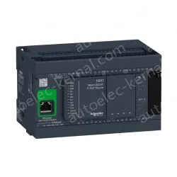 TM241CEC24T logic controller, Modicon M241, 24 IO, transistor, PNP, Ethernet, CAN master