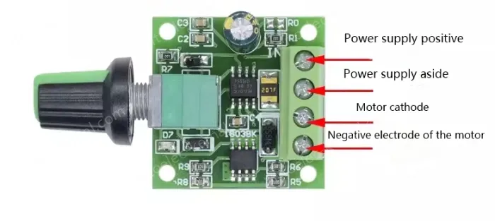 PWM DC motor governor DC2.2-12V speed regulation module