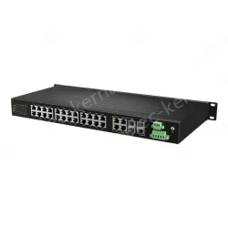 [full gigabit 28 port] managed industrial switch 24 RJ45 ports