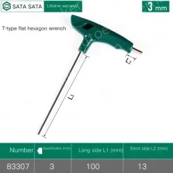 83307/3mm - Flat head