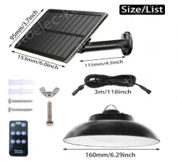 Chandelier wall mounted solar retro