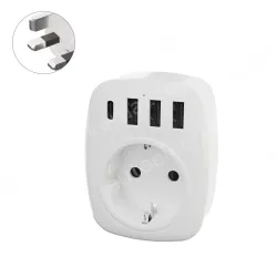 DE FR to UK plug adapter KRSAP-WLH010327