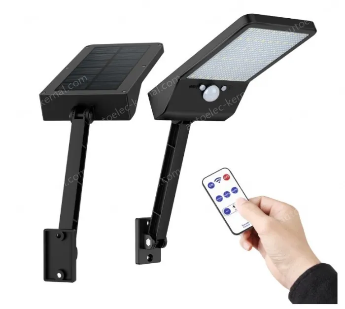 LED white single pack solar remote control