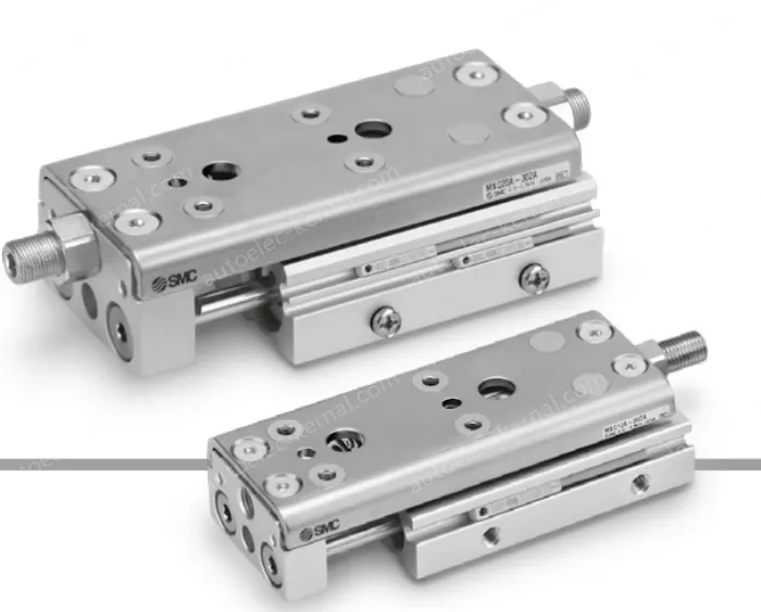 Air Slide Table Double-ported Type MXQ A Series ø6, ø8, ø12, ø16, ø20, ø25